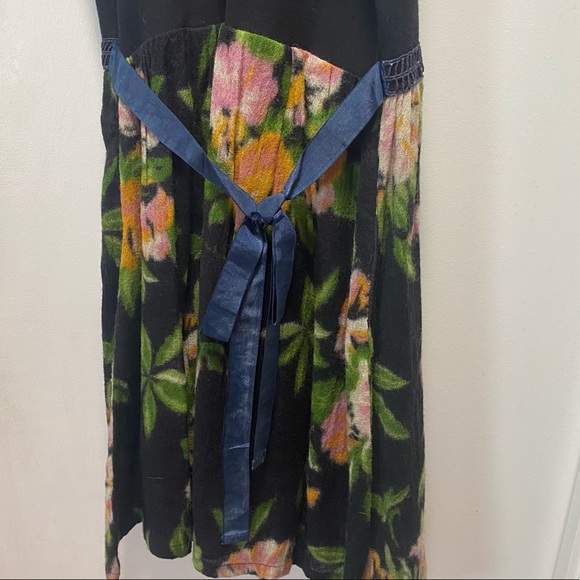 Free People Dreamy Floral Wool Patchwork Dress - Picture 8 of 12